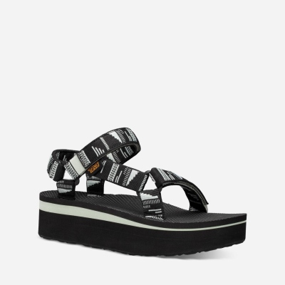 Dámské Sandály Teva Flatform Universal Černé - CZ478504